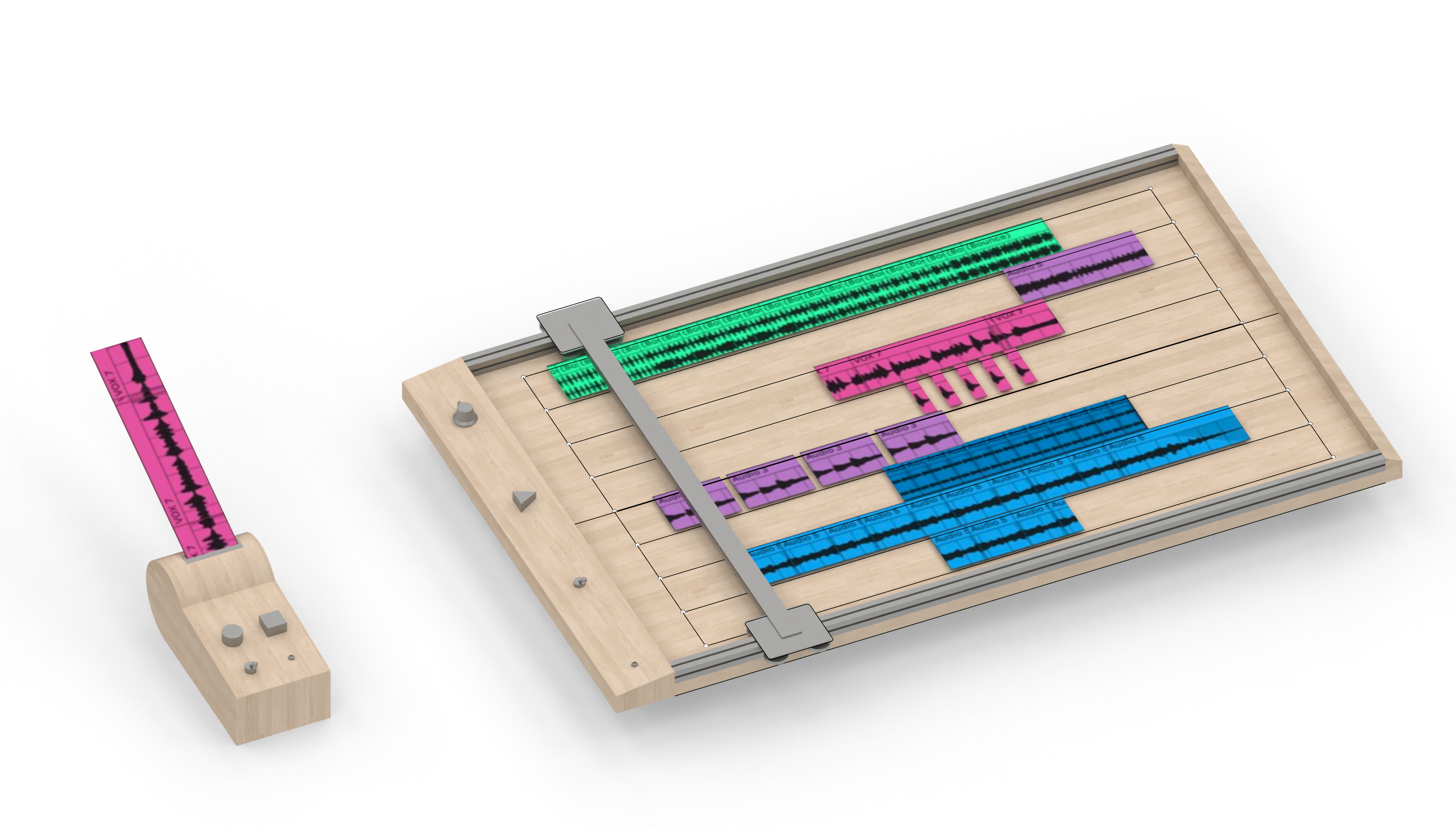Render of the Collage Daw System