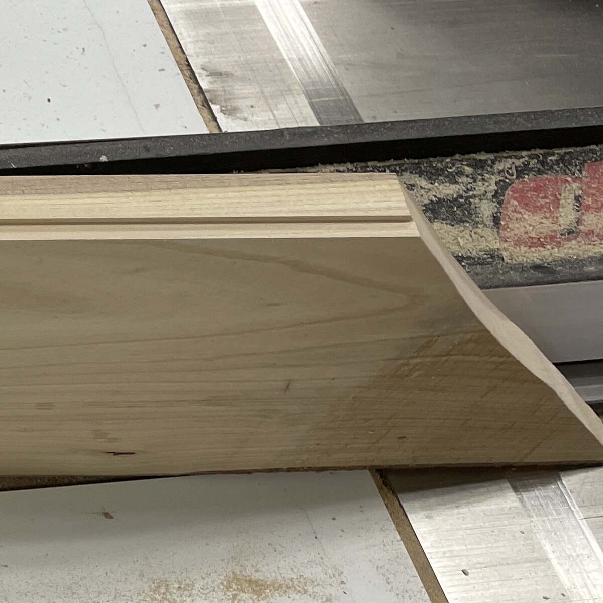 Using the joiner to plane the first face