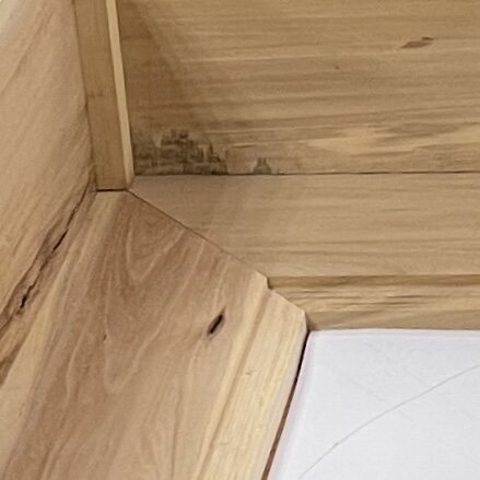 Using the joiner to plane a short side once the face is flat