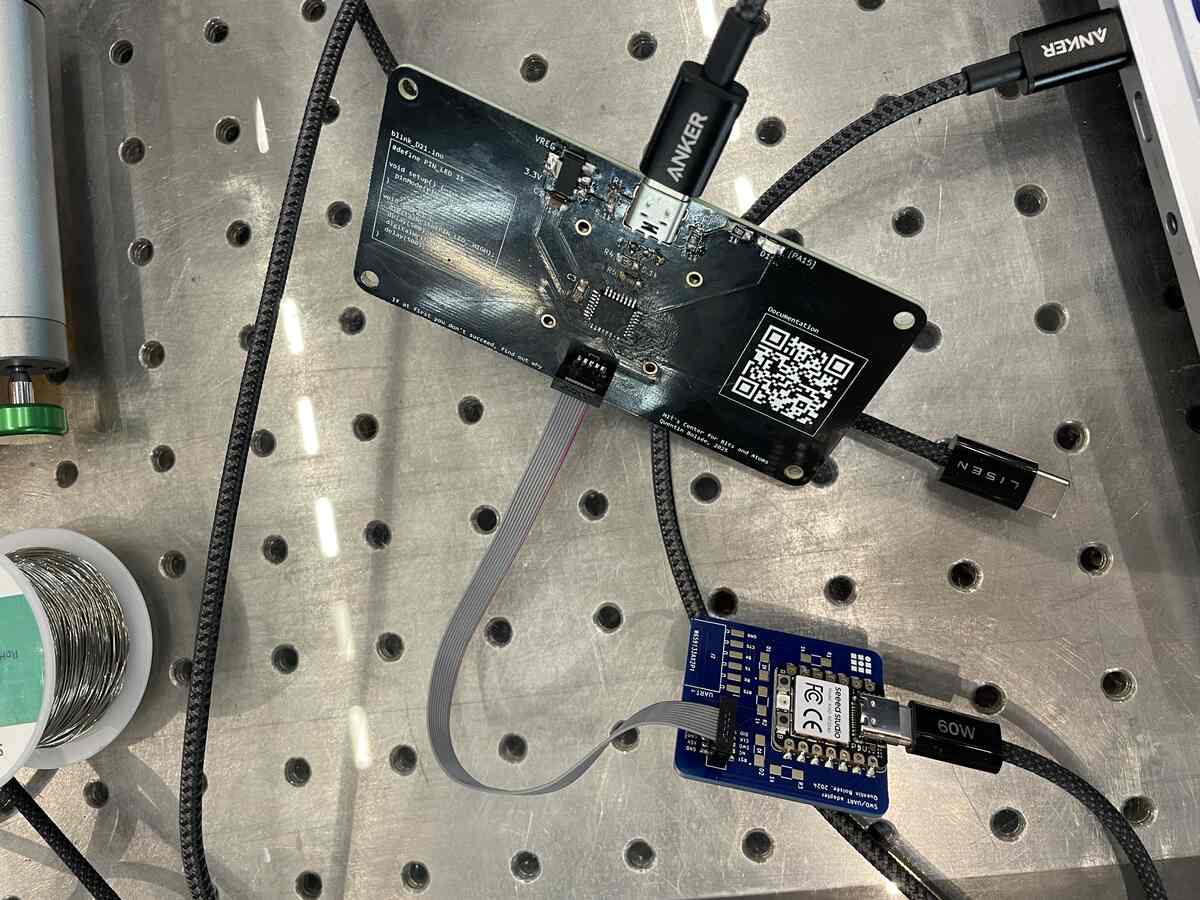Using a bootloader to format the SAMD21e