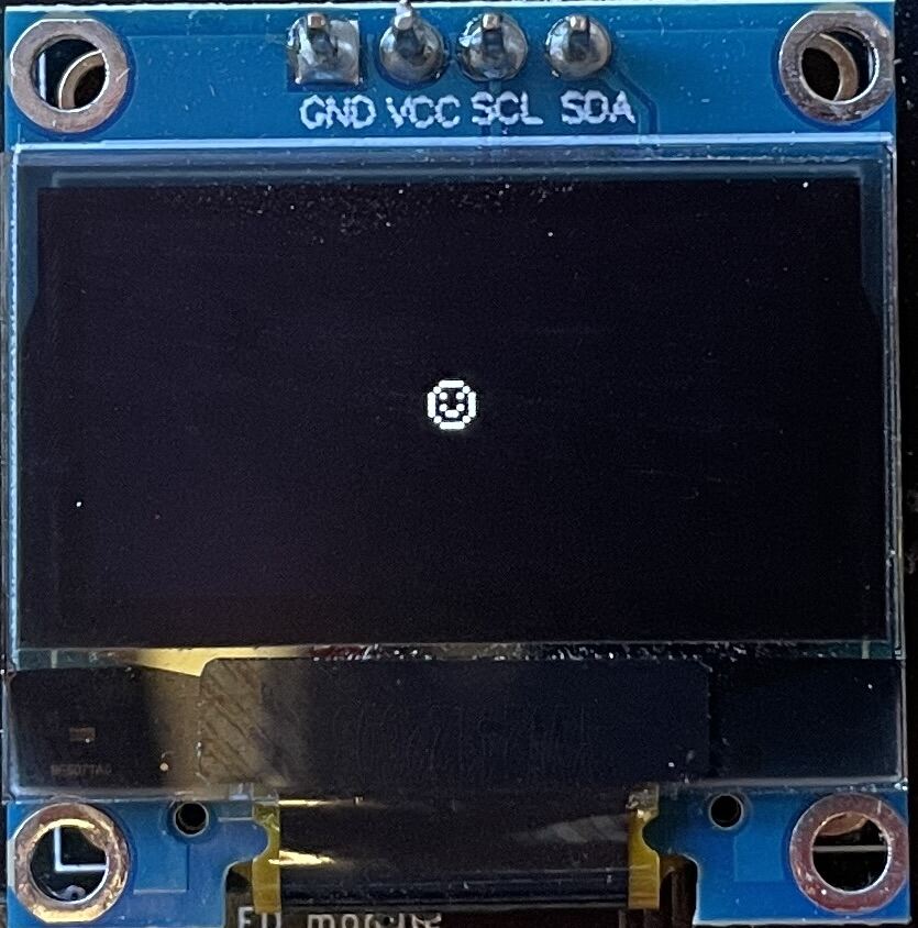 Displaying the smiley on the screen