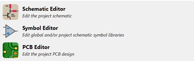 KiCad Editor List