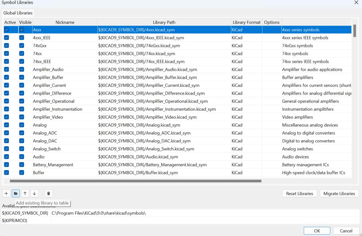 Click the folder icon at bottom to Add Existing