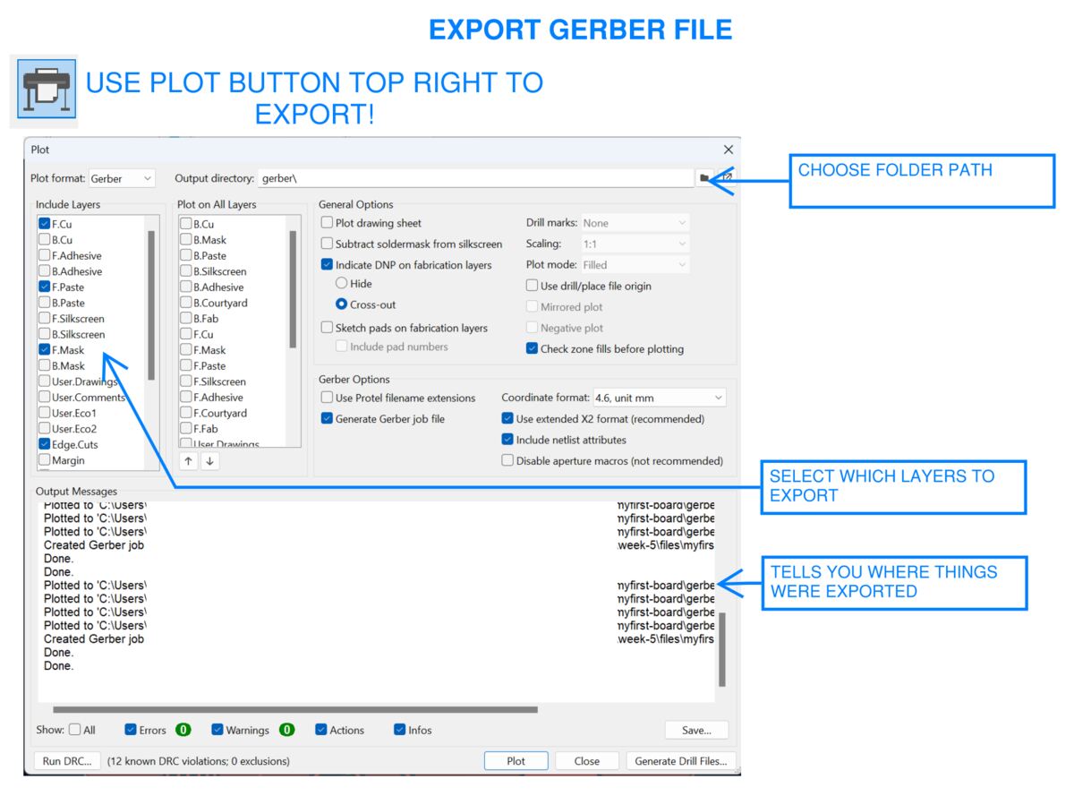 Exporting Gerber Files