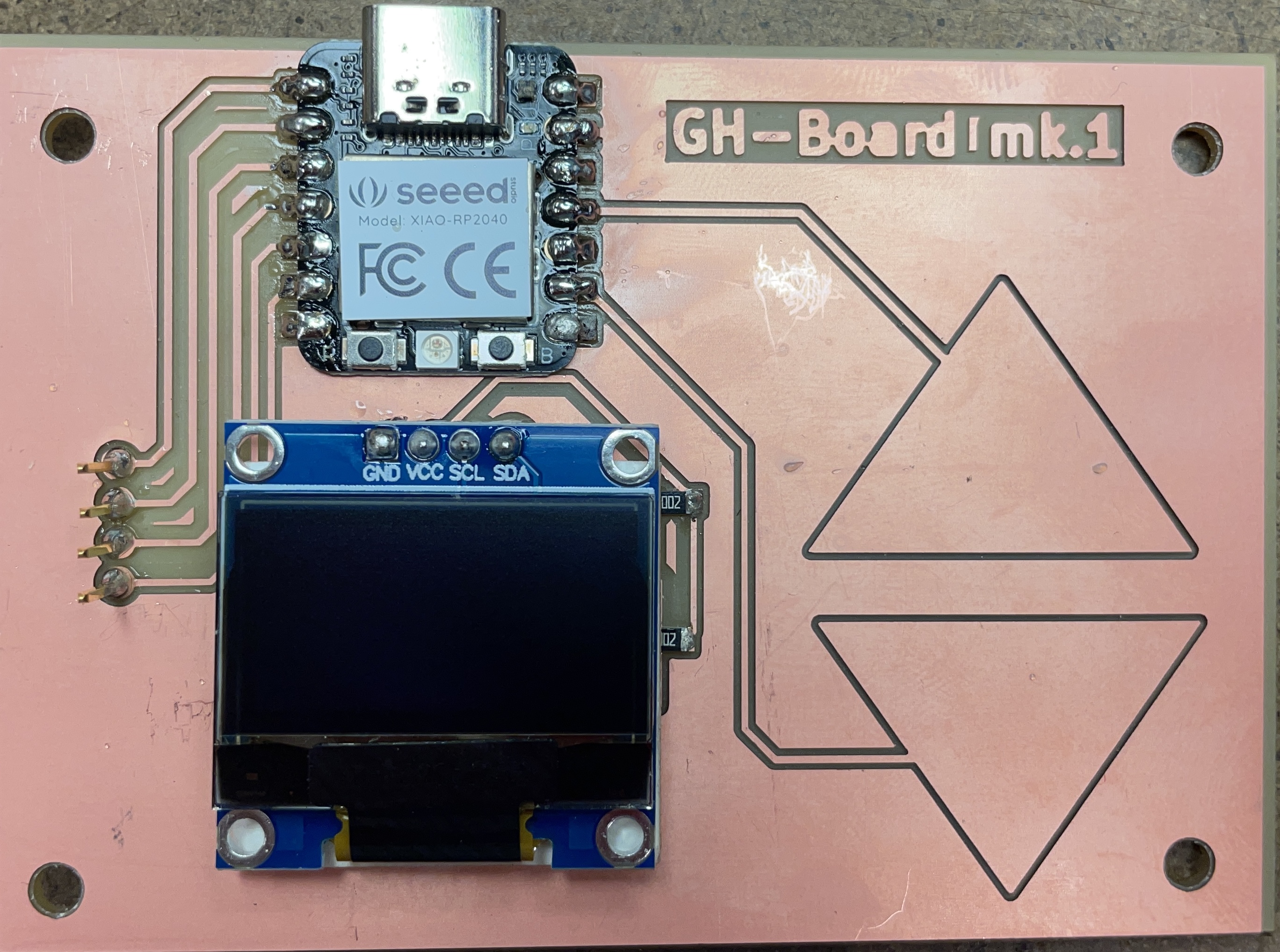 Soldering the screen