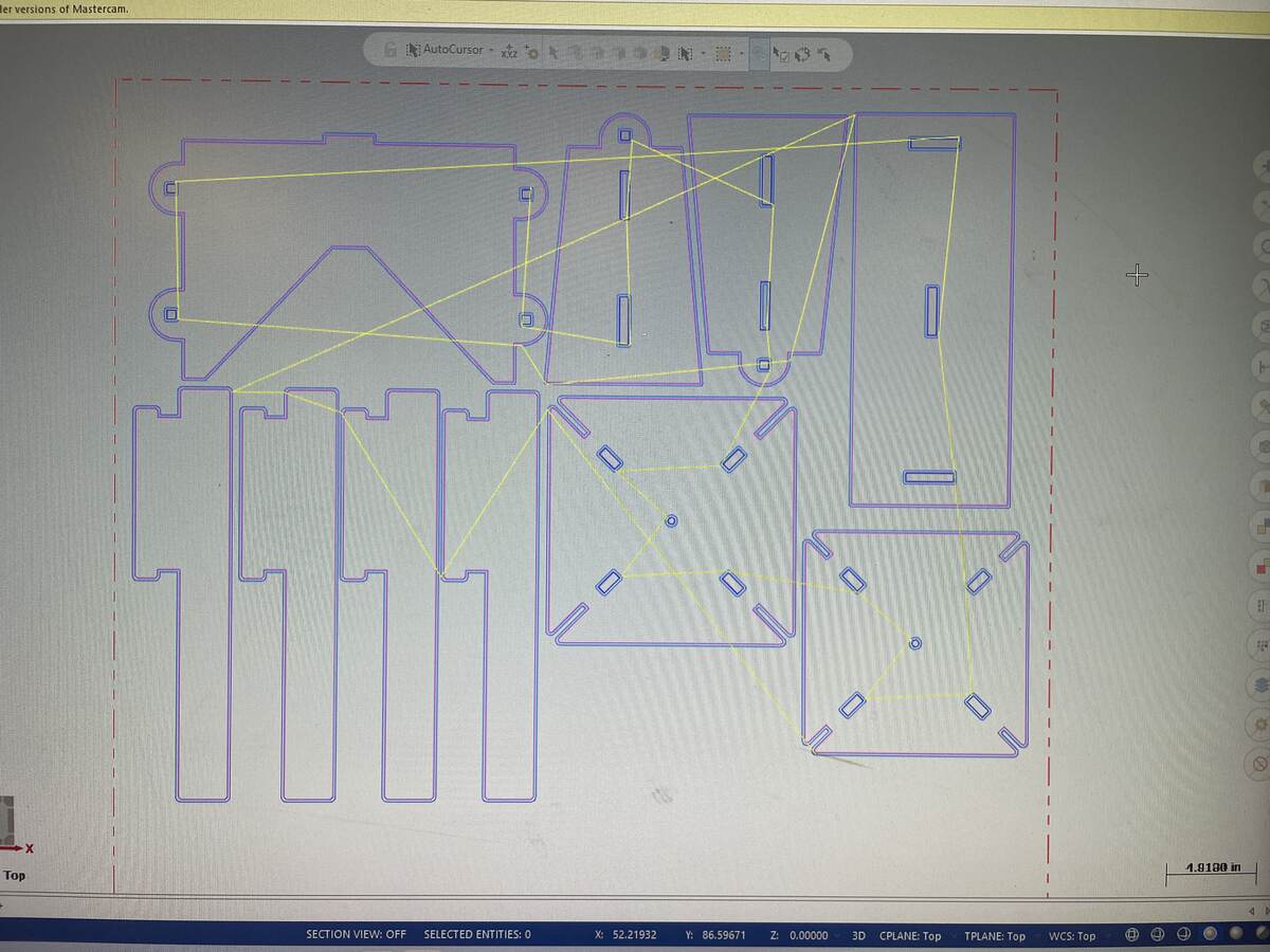 The OSAI/ONSRUD Application with Part Program, Z Depth, Feed Speeds, etc