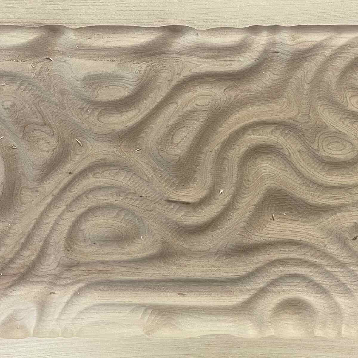 Closeup of the completed surface