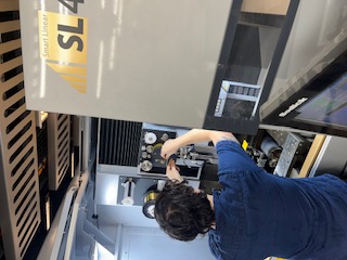 Anthony teaching Wire EDM