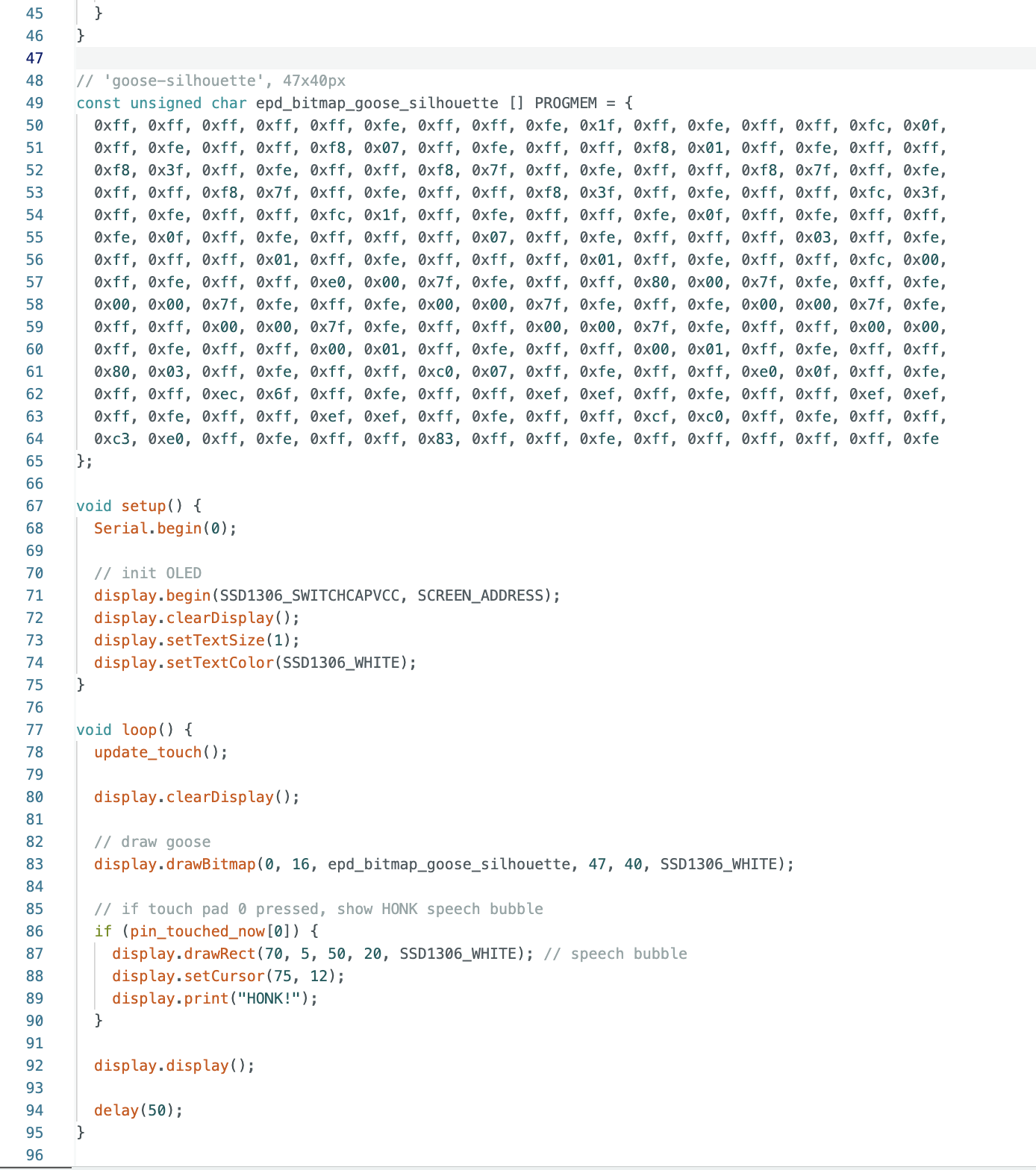 Goose code screenshot part 2