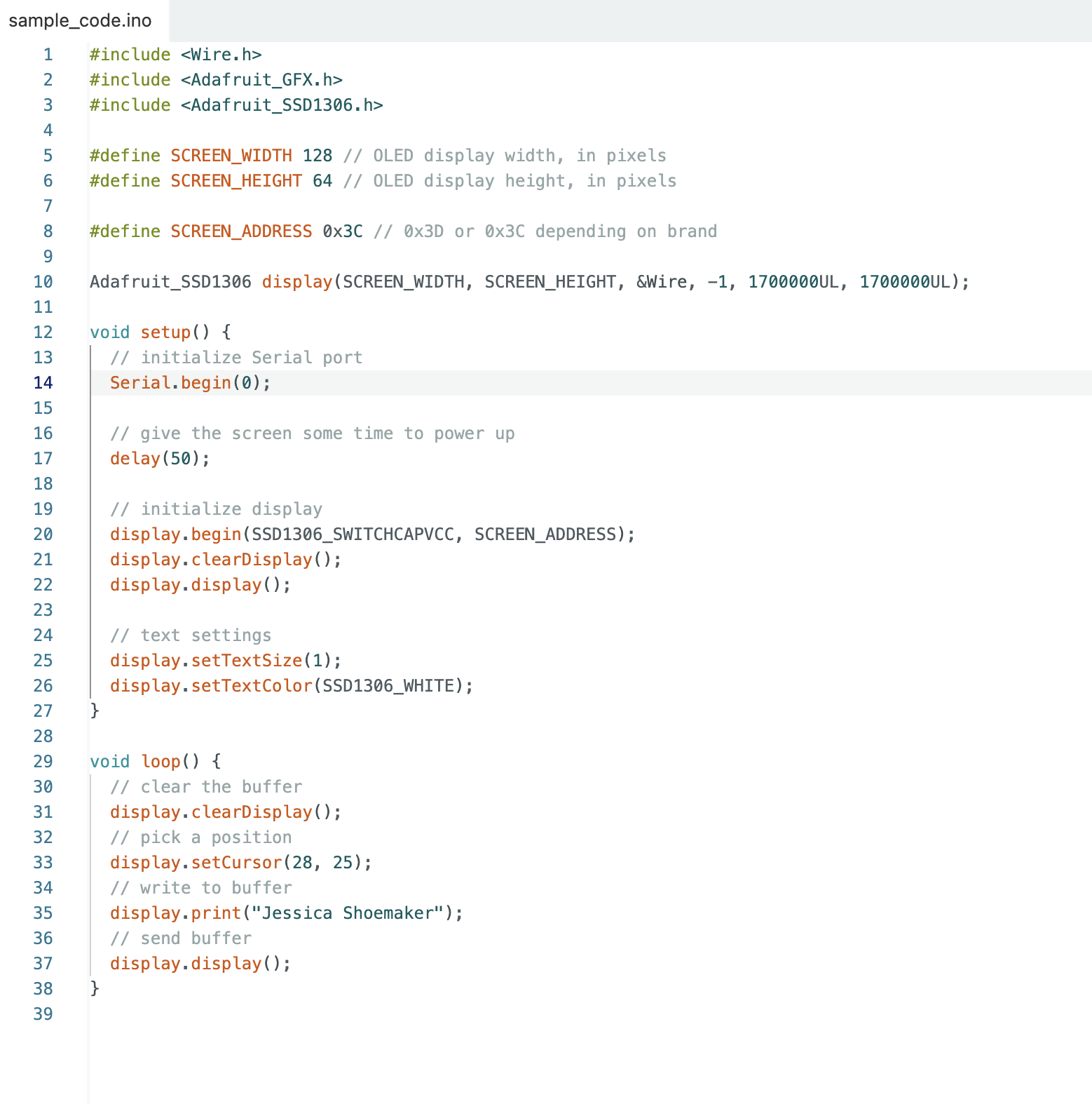 Sample code running on QPad
