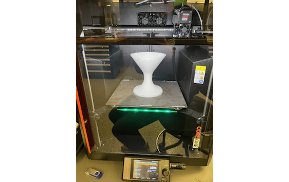Cup in 3D printer