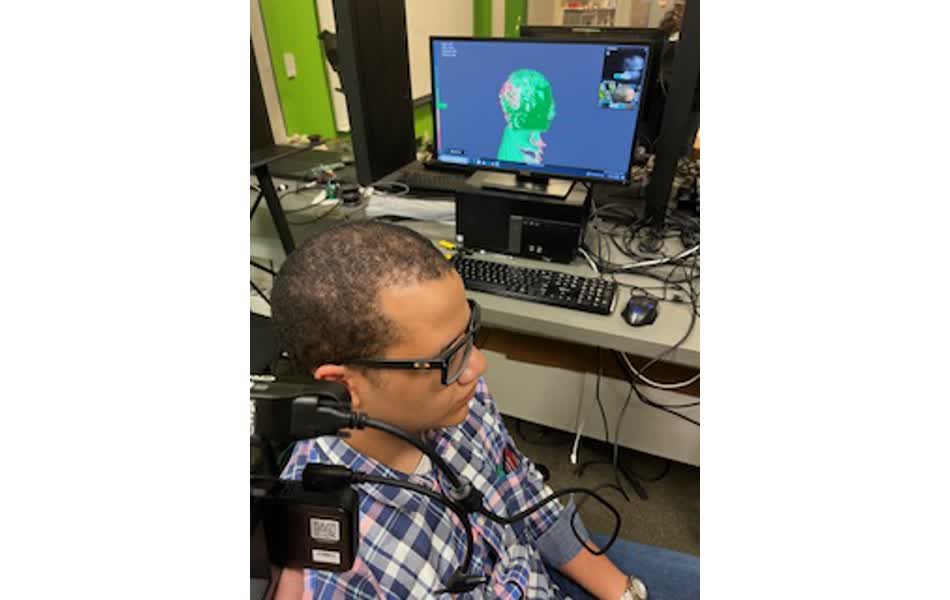 Human scan in progress