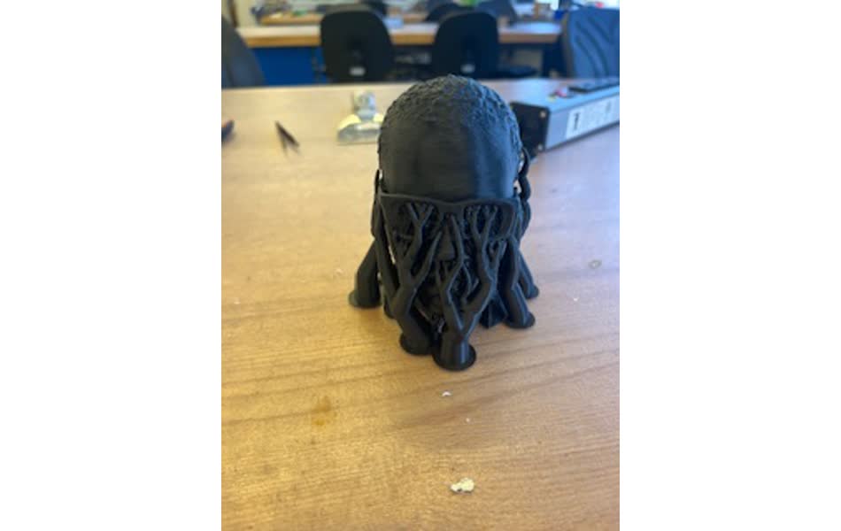 Model with supports
