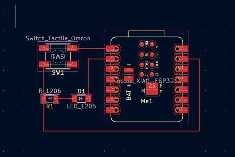 Using a multimeter to probe the milled board