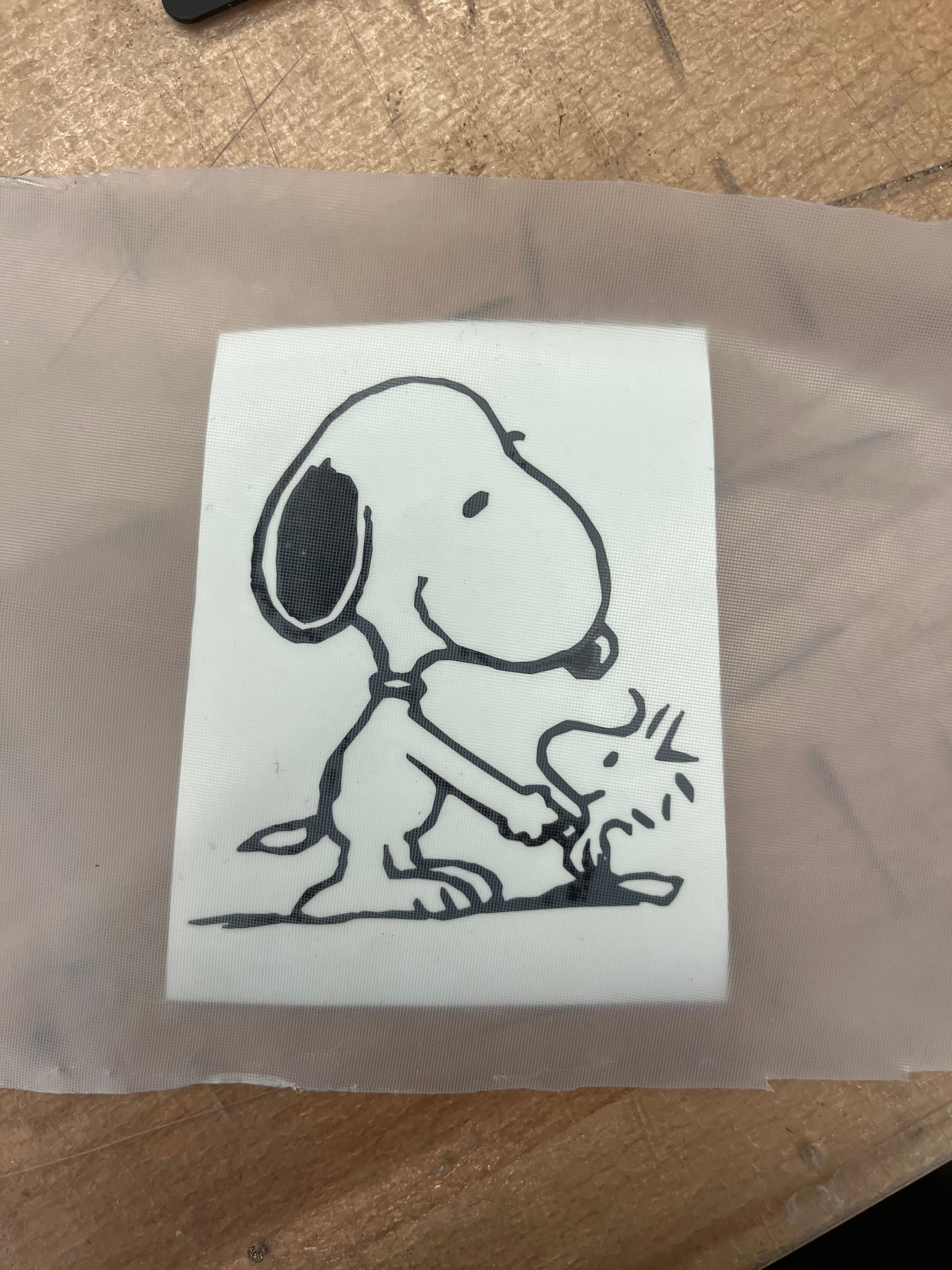 Vinyl on transfer paper