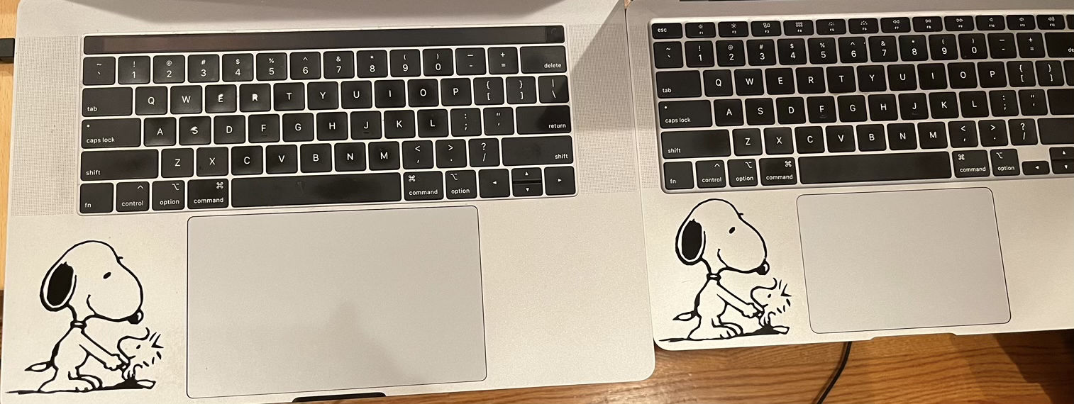 Finished vinyl on laptop