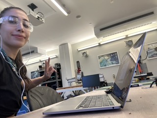 Selfie at the Fab Lab laser cutter