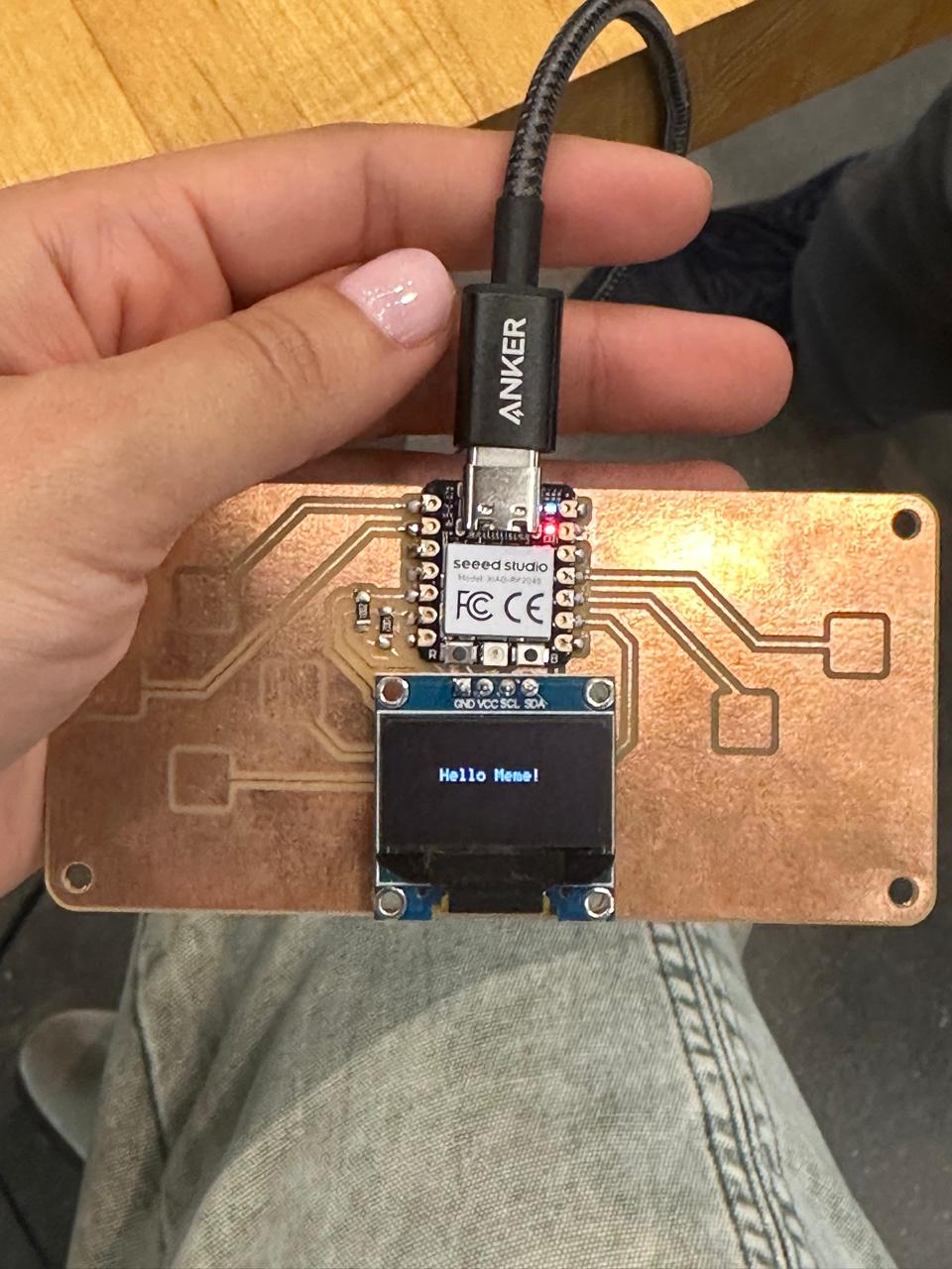 OLED Hello world still