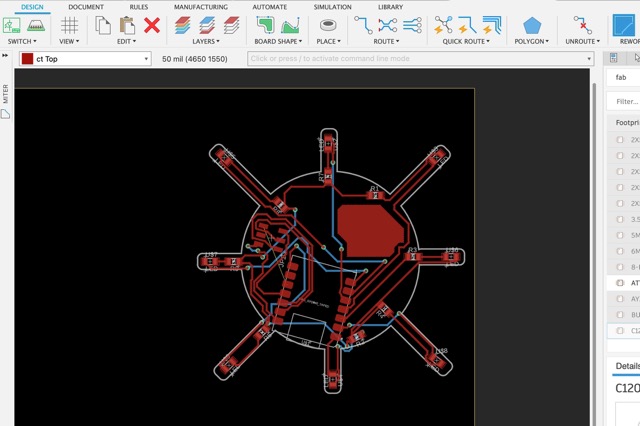 Final PCB design and routing