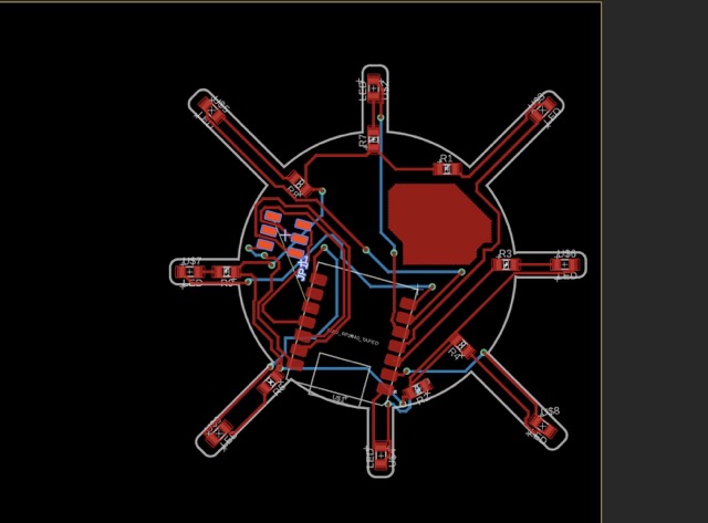 Sun PCB design in Fusion 360