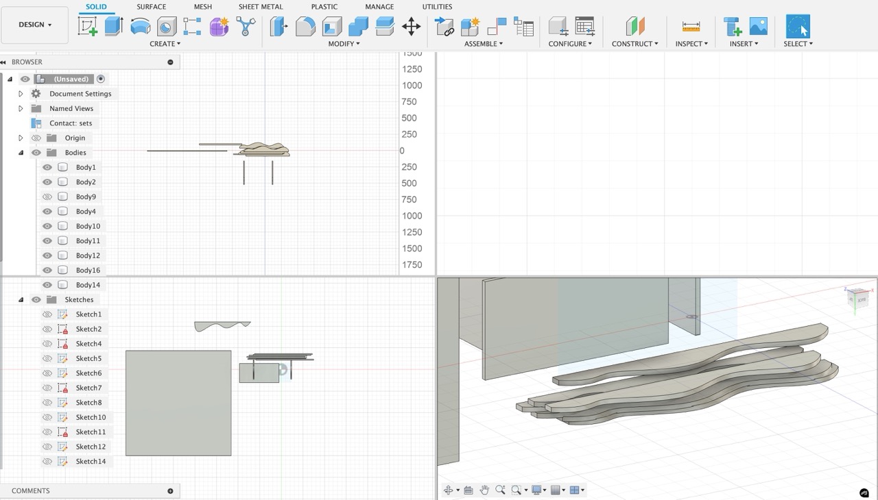 Fusion 360 modeling step 3