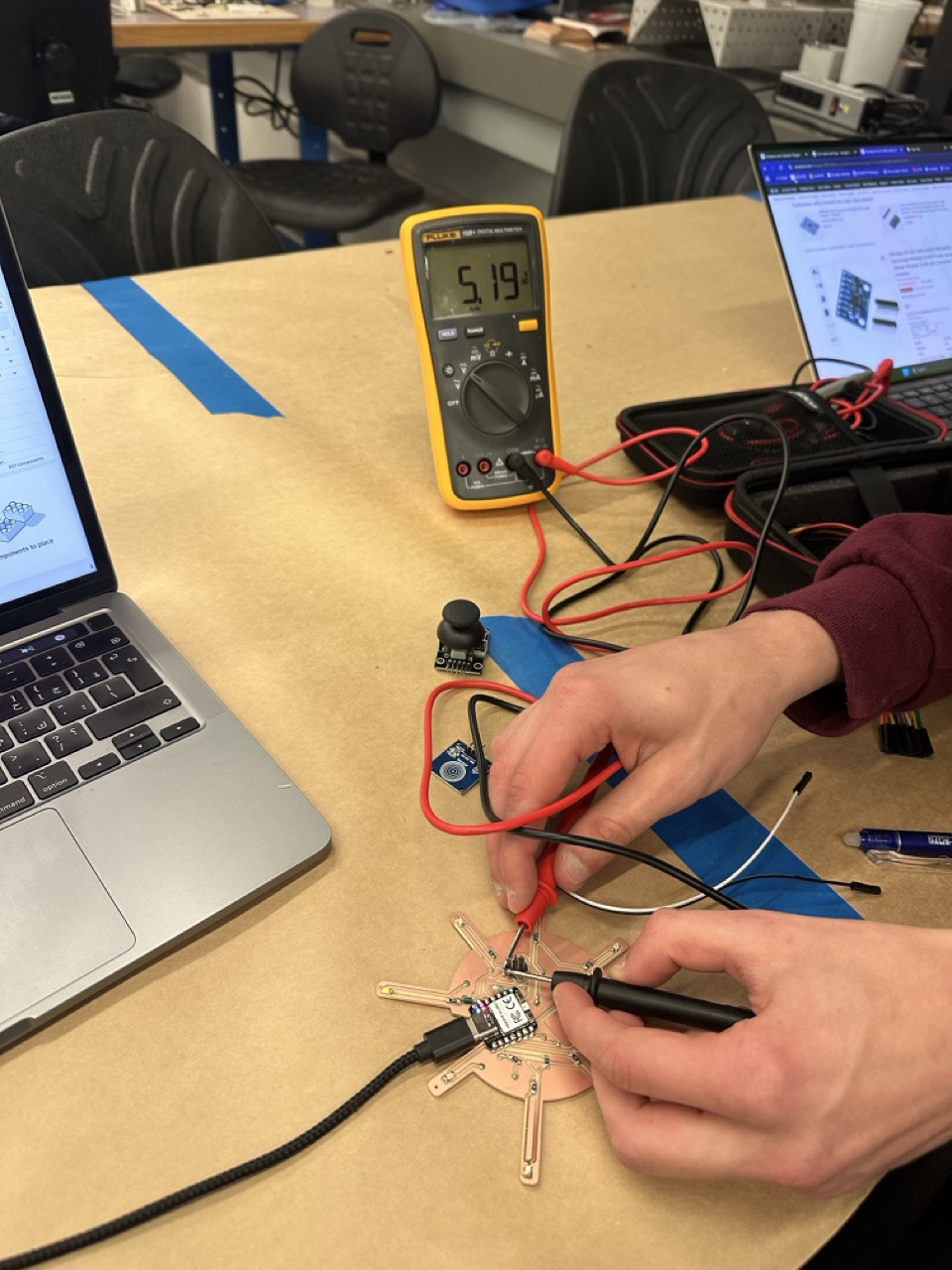Using multimeter for sensor testing
