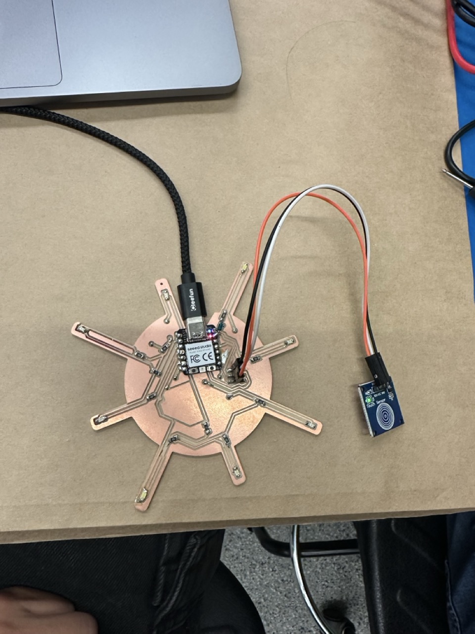 Touch sensor wiring step 2