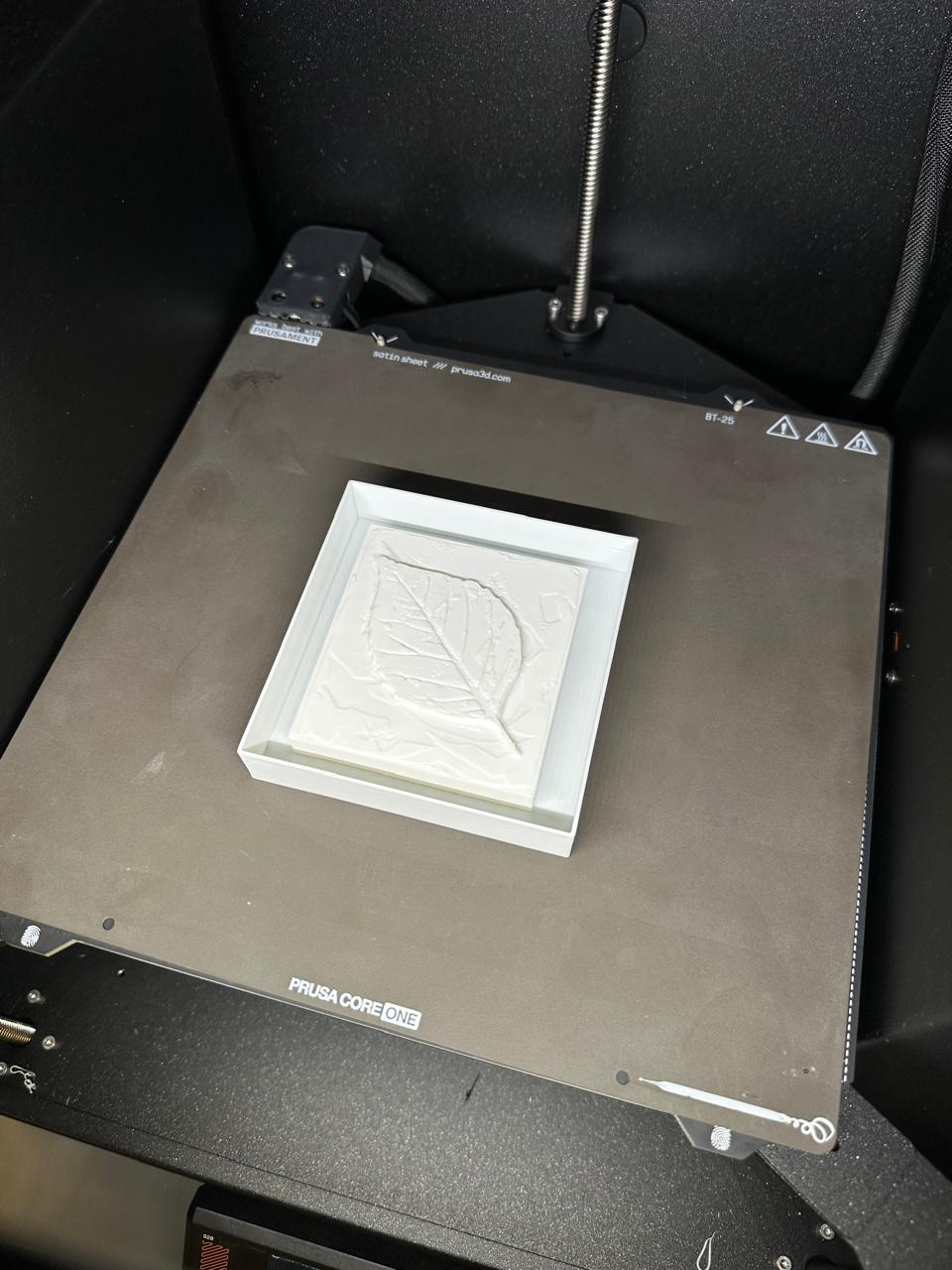 Leaf 3D print detail 2