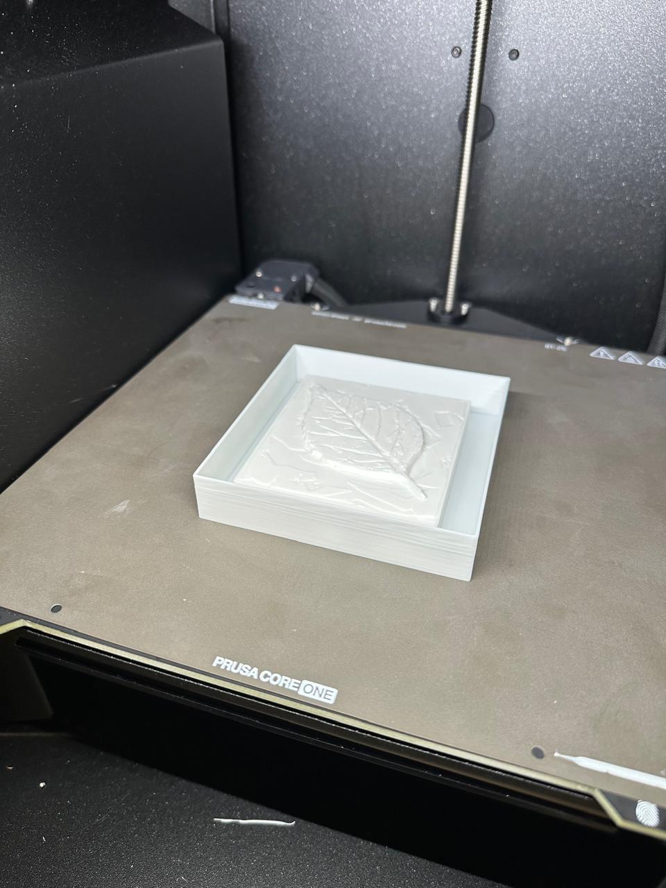 Leaf 3D print detail 3