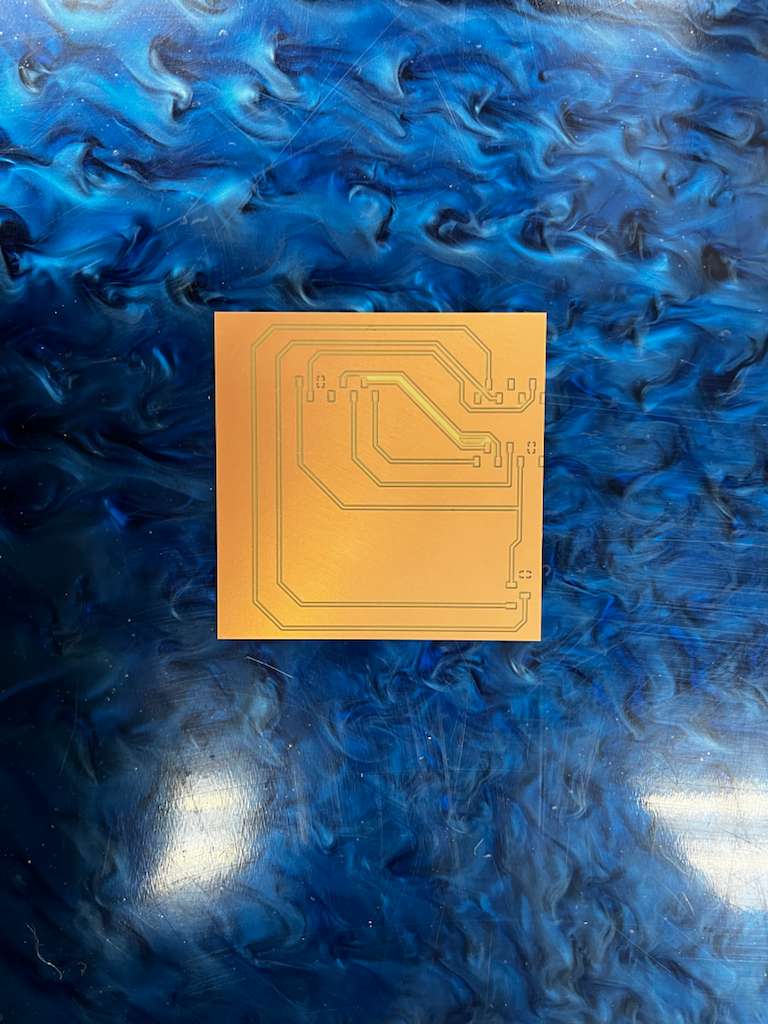 Final circuit board milled