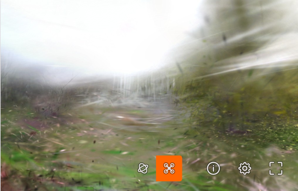 360 camera gaussian splat result