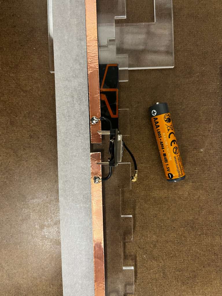 Soldering on copper tape