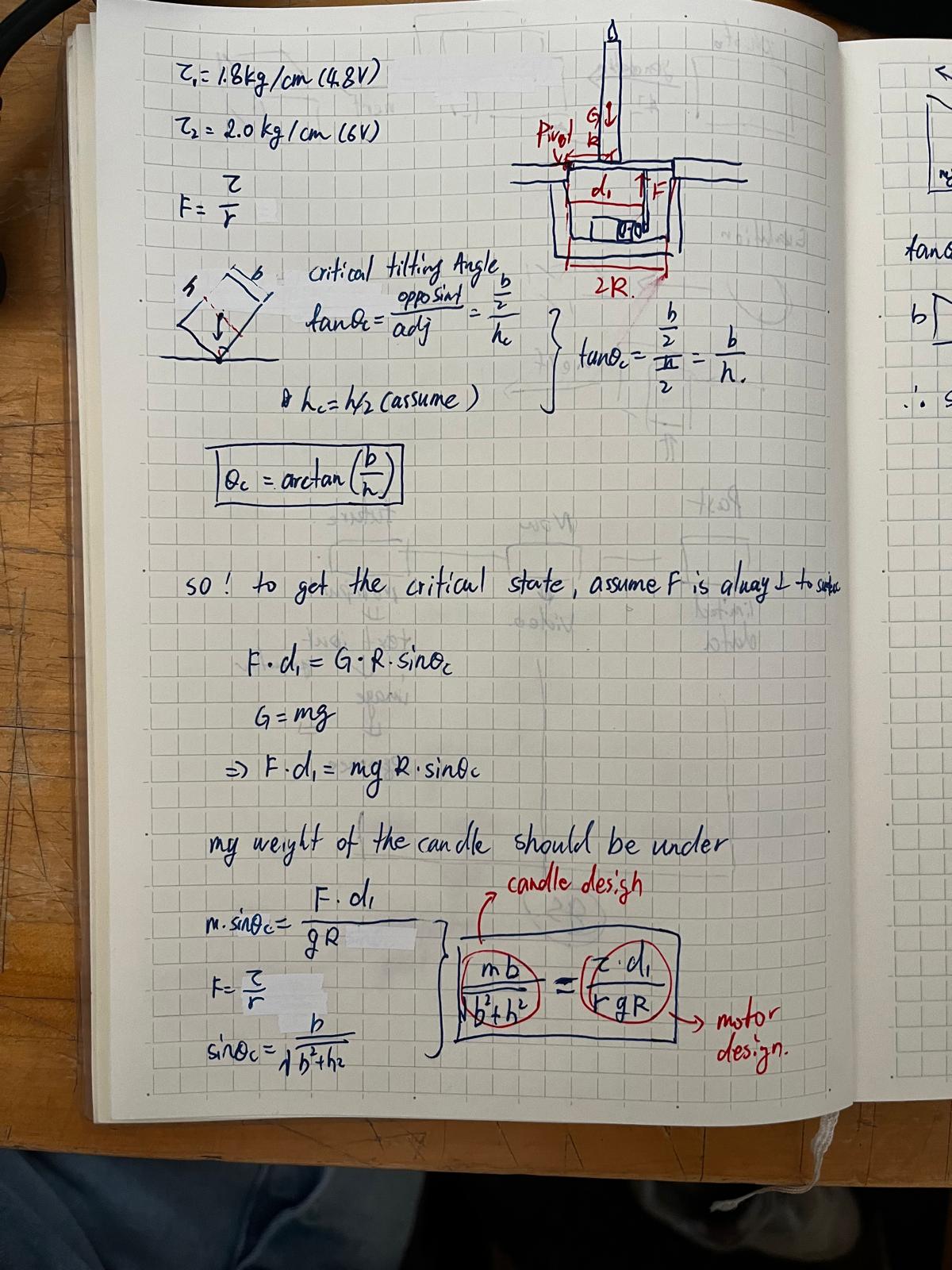 Torque and tipping calculations page 1