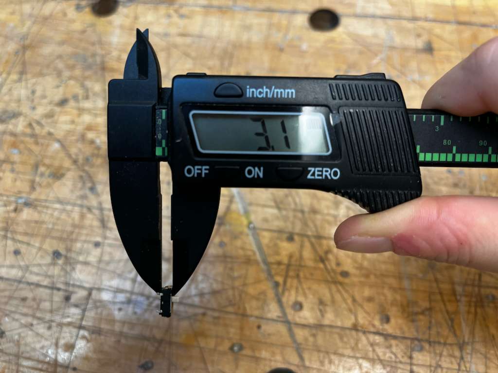 Top view measurements of candle layout