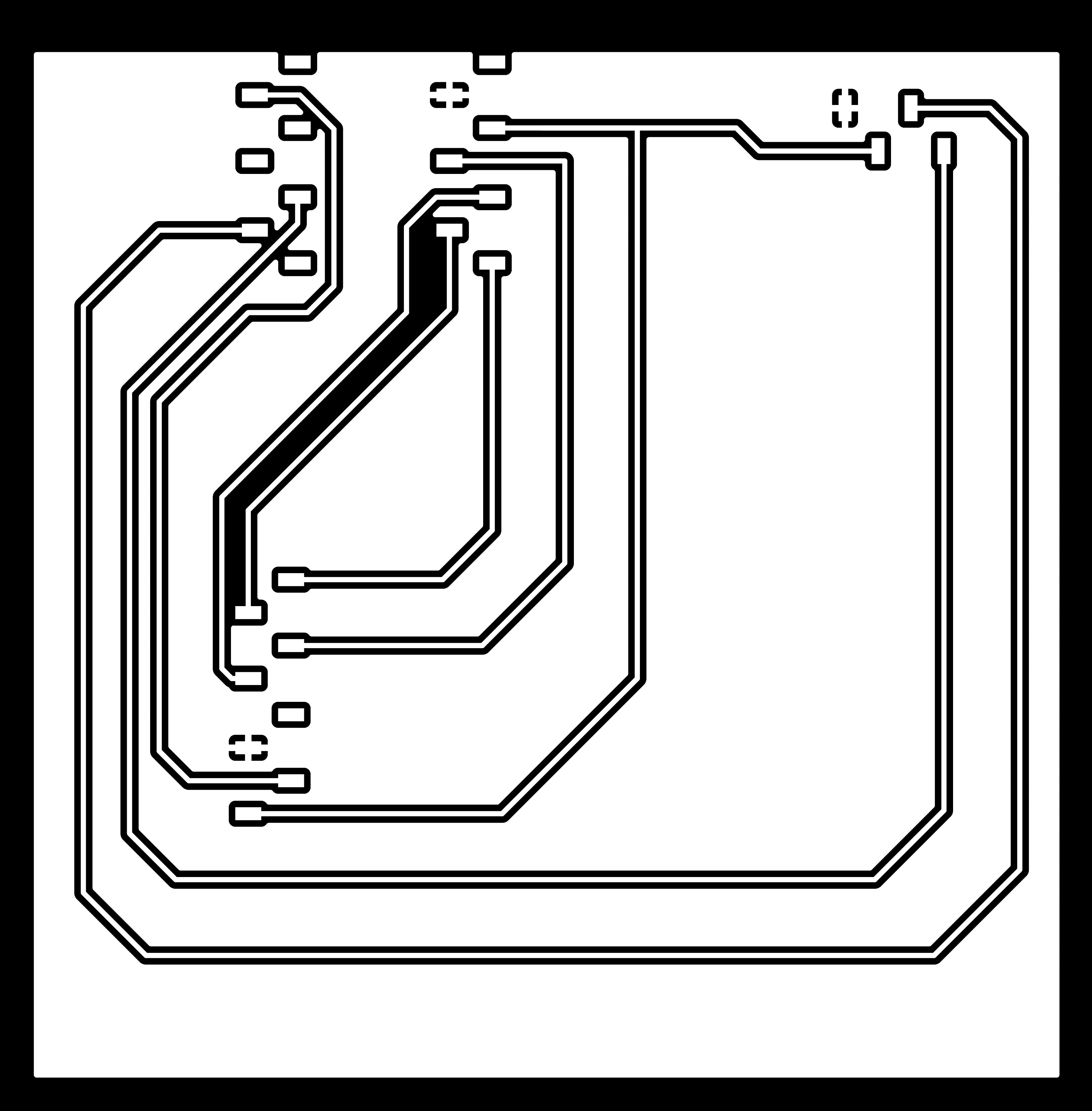 PCB layout for the Memory Dock board