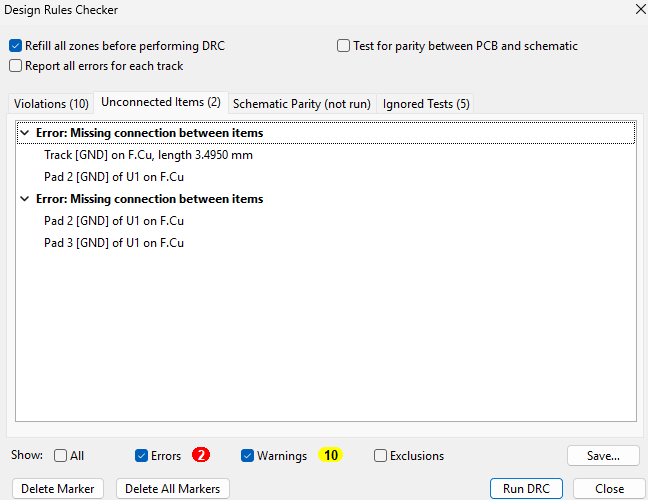 error found