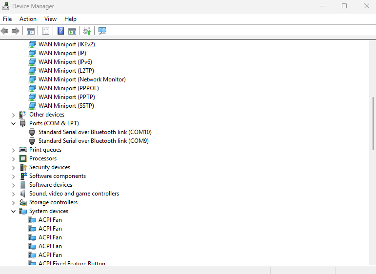 Device Manager comparison