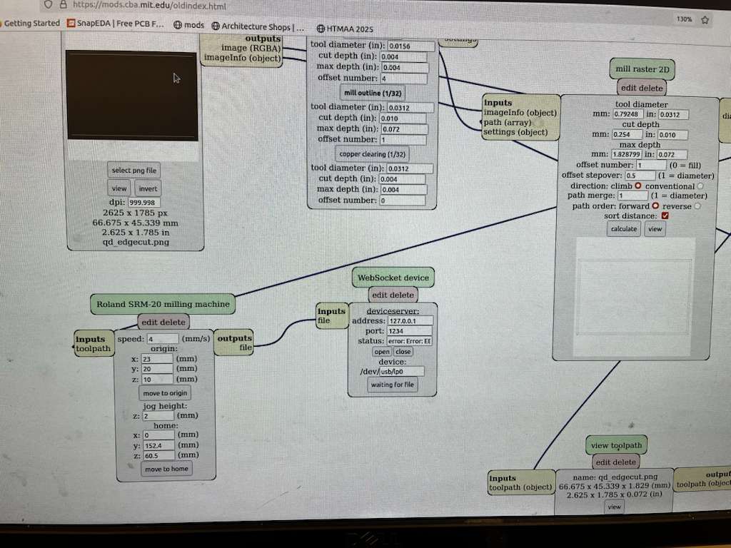 Output error screenshot