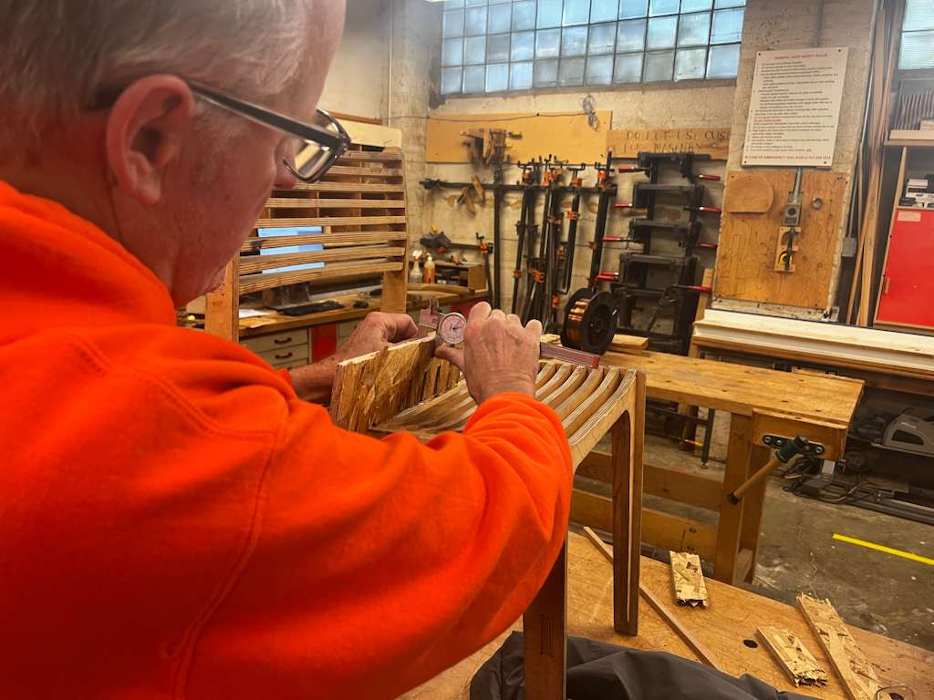 Chris Showing Us How to Use Their Caliper