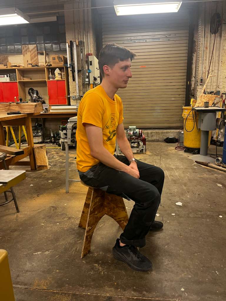 And Him Sitting on My Stool