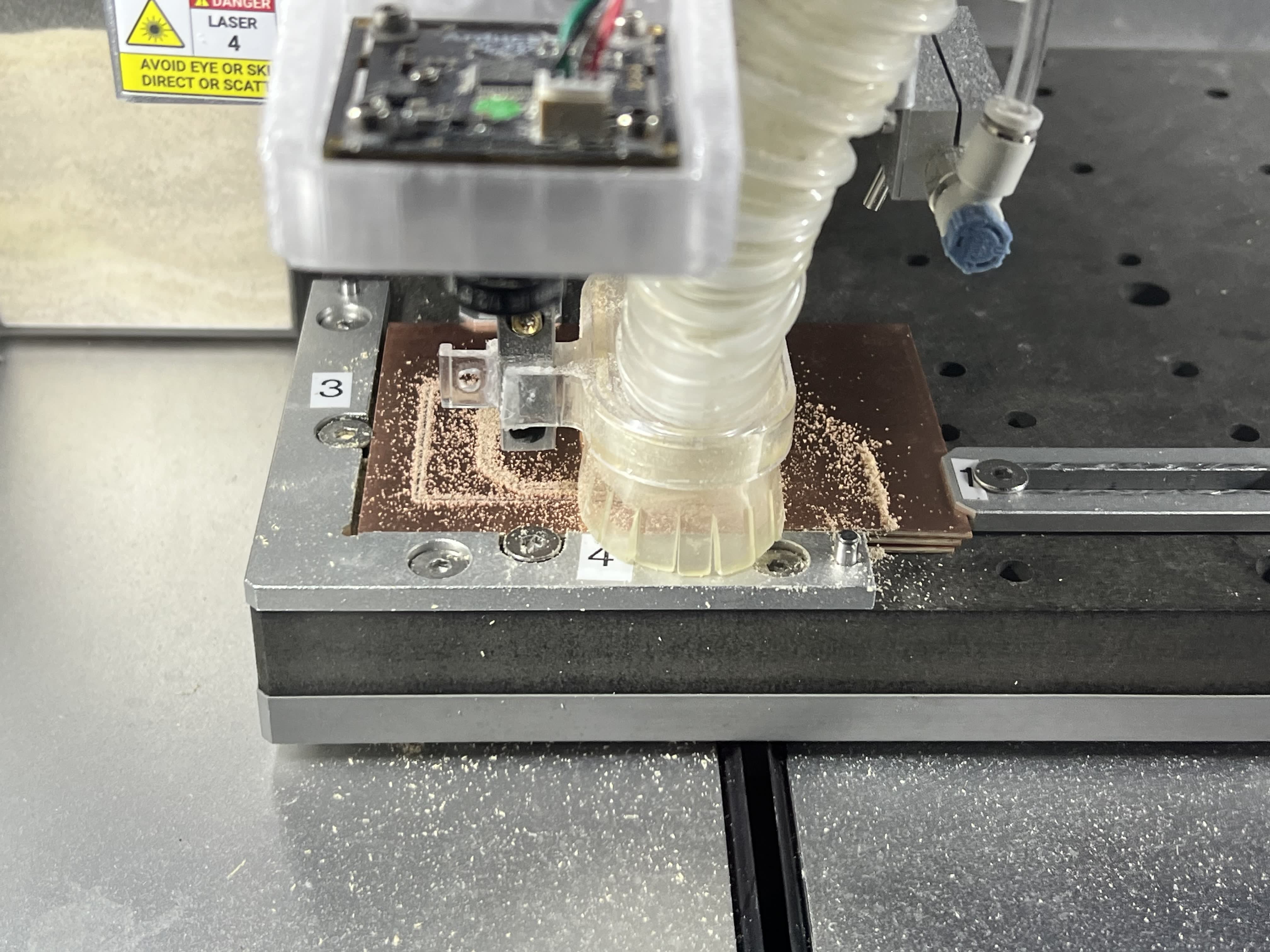 PCB Milling in Progress