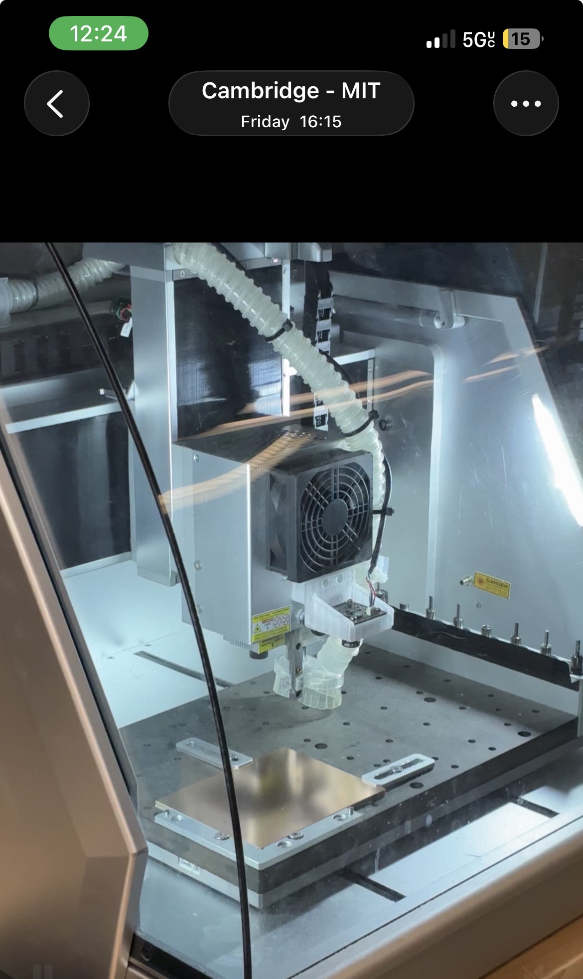 Grid of test cases to sweep laser power and speed