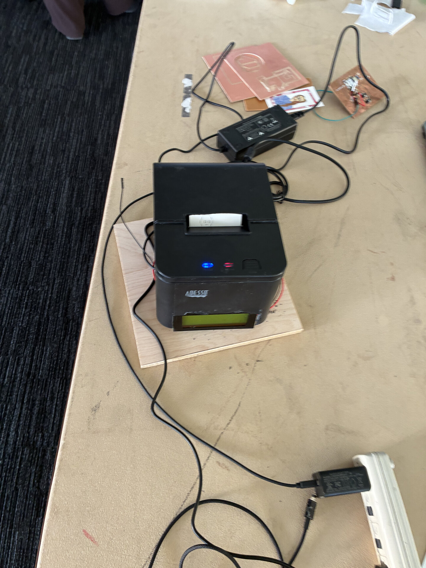 The first build looks almost identical to a normal point of sale machine!