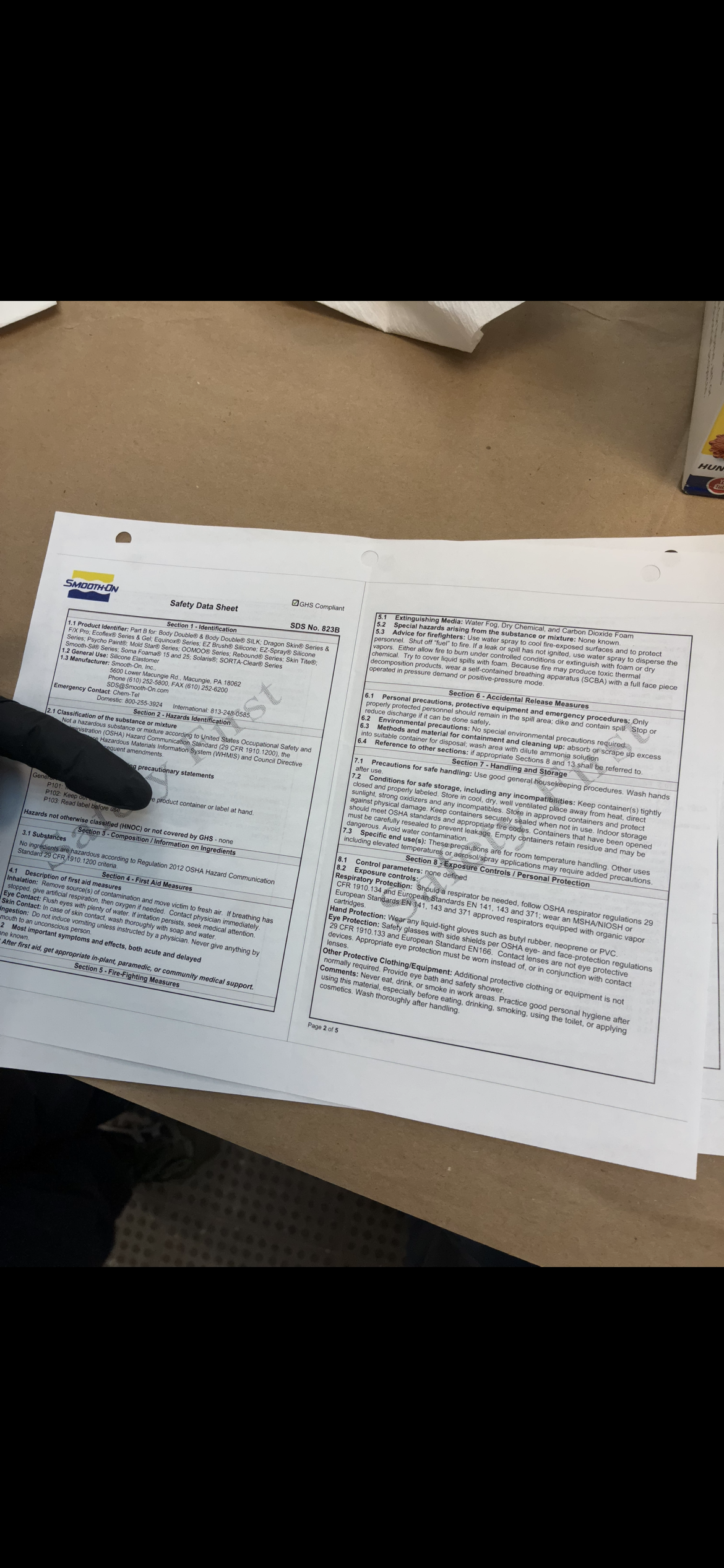 SDS document overview