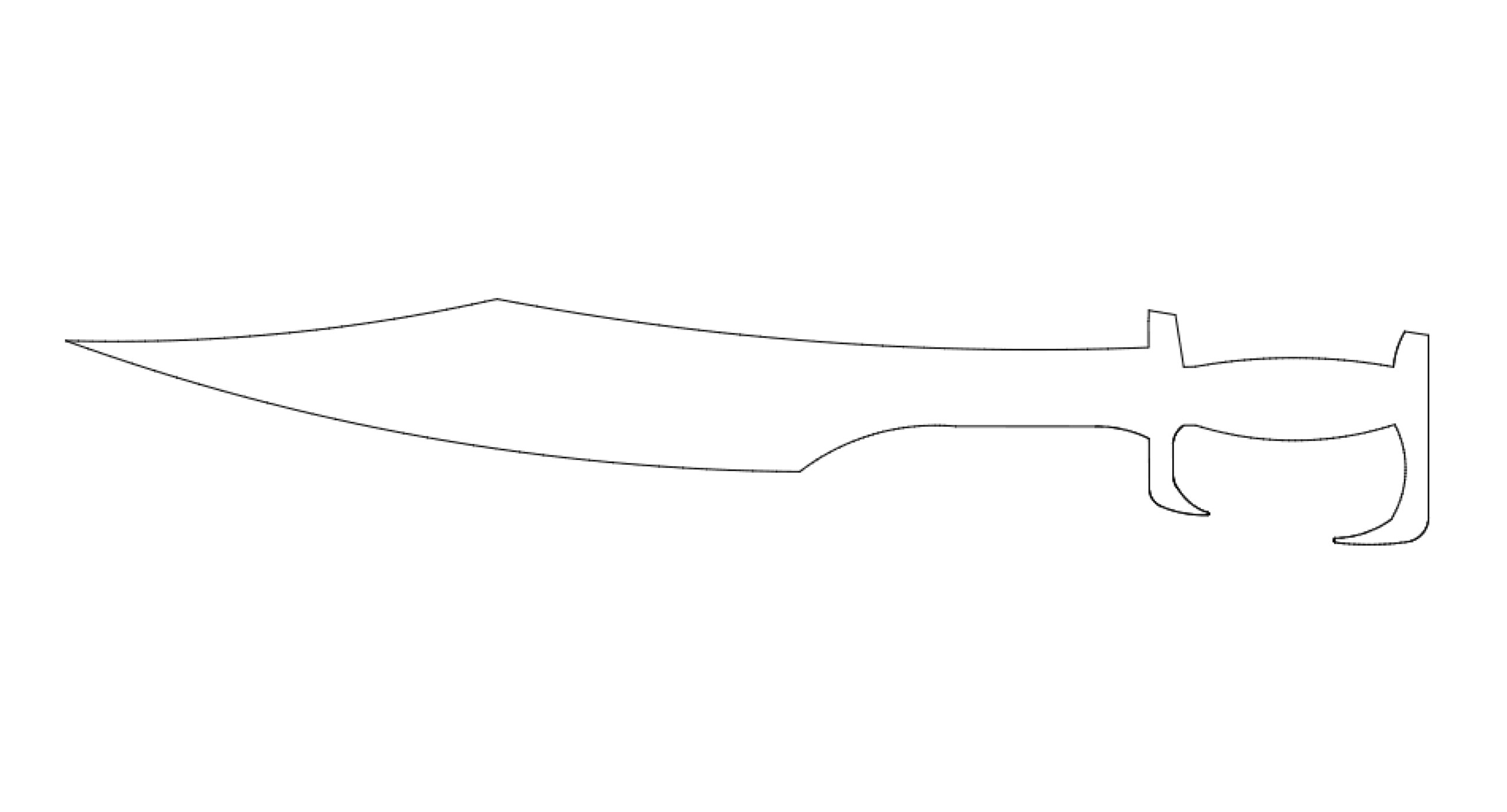 I wanted to cut a large (1.5m) MDF sword for a costume prop, but the small overhangs and edges made it difficult to fit into the specifications for the mill itself. Still, I intend to cut this out of wood during wildcard week for the costume I am making. Stay tuned!