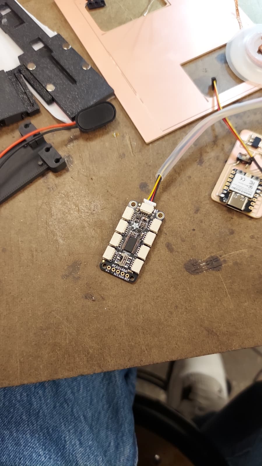 Damaged multiplexer chip