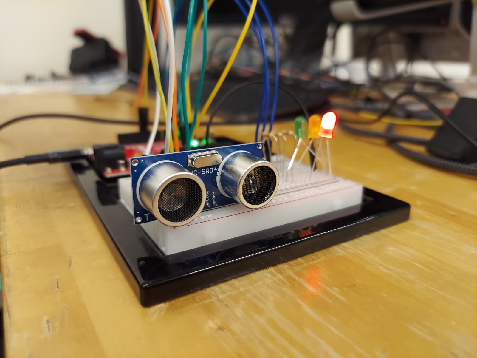 Complete breadboard setup
