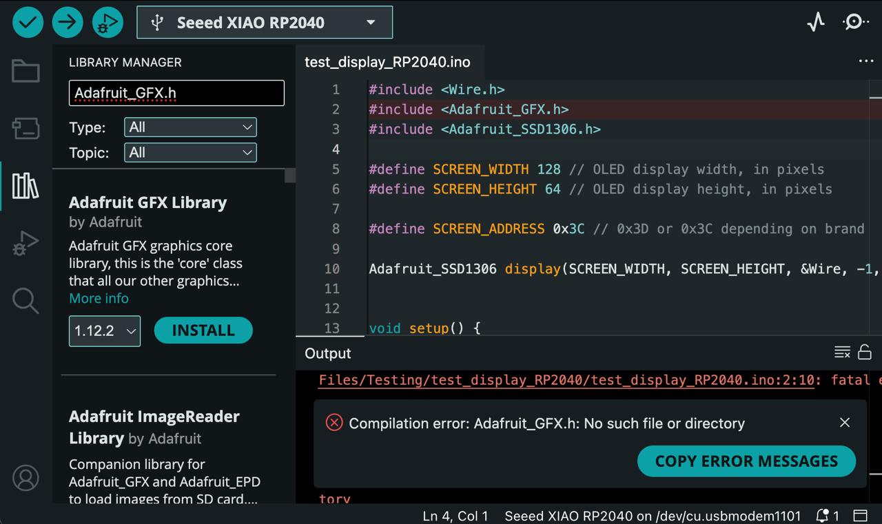 adafruit libraries
