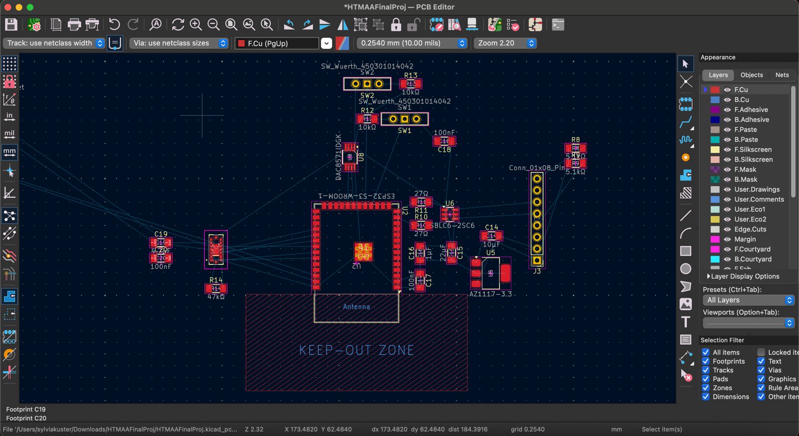 esp32 layout