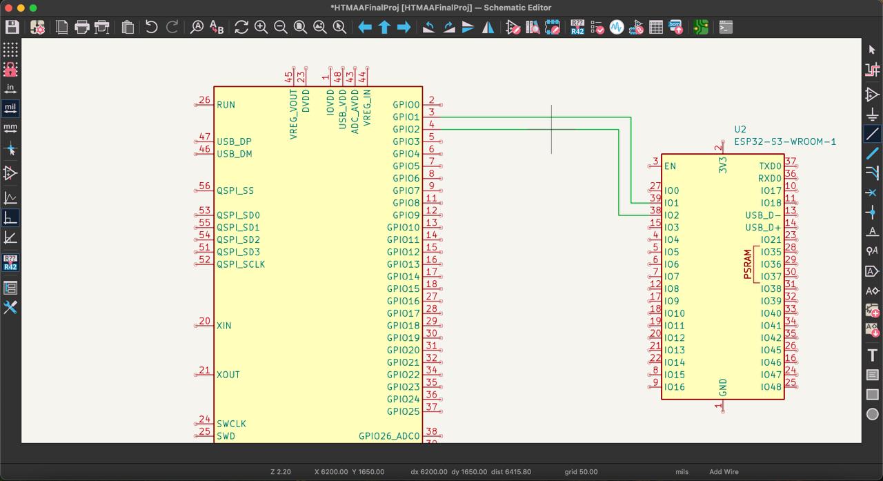 rp2040 esp32 connection